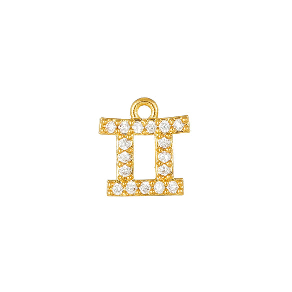 Wholesale Jewelry Constellation Brass 18K Electroplated Micro Set Zircon Pendant
