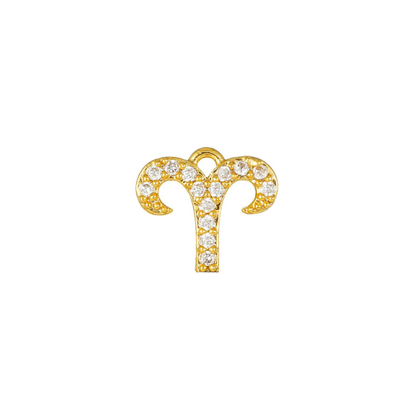 Wholesale Jewelry Constellation Brass 18K Electroplated Micro Set Zircon Pendant