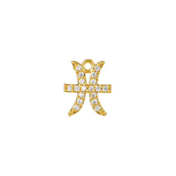Wholesale Jewelry Constellation Brass 18K Electroplated Micro Set Zircon Pendant