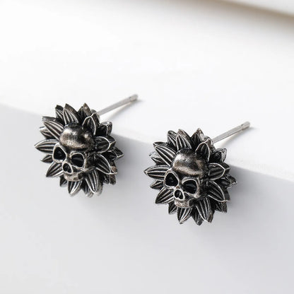 Wholesale Jewelry Cool Style Skull Alloy Ear Studs