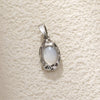 Wholesale Jewelry Copper Abalone Motherofpearl Inlay Heart Drop Geometric Pendant Necklace