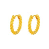 Wholesale Jewelry Copper Alloy Electroplated Geometric Twist Earrings For Women Retro Style