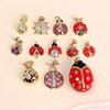 Wholesale Jewelry Copper Animal Style Ladybug Pattern Electroplated Pendant Accessories