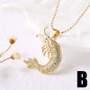 Wholesale Jewelry Copper Animal Zodiac Geometric Small Fish And Shrimp Necklace Clavicle Chain Electroplated