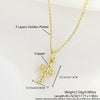 Wholesale Jewelry Copper Cross Crown Roman Numerals Electroplated Unisex Necklace And Earrings Set