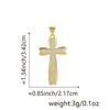 Wholesale Jewelry Copper Cross Pendant Lip Chain Geometric Allmatch Dripping Oil Style
