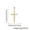 Wholesale Jewelry Copper Cross Pendant Lip Chain Geometric Allmatch Dripping Oil Style