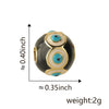 Wholesale Jewelry Copper Devil's Eye Geometric Electroplating Dripping Oil Beads Bracelet Anklet Accessories