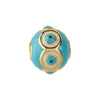 Wholesale Jewelry Copper Devil's Eye Geometric Electroplating Dripping Oil Beads Bracelet Anklet Accessories