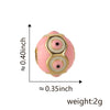 Wholesale Jewelry Copper Devil's Eye Geometric Electroplating Dripping Oil Beads Bracelet Anklet Accessories