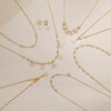 Wholesale Jewelry Copper Dripping Oil Plants Flowers Style Women's Earrings Necklace