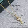 Wholesale Jewelry Copper Electroplated Heartshaped Love Lock Pendant Ochain Necklace For Women