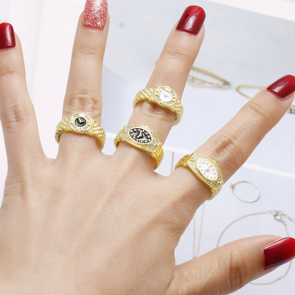 Wholesale Jewelry Copper Electroplating Opening Ring For Women