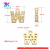 Wholesale Jewelry Copper English Alphabet Pendant Earring Necklace With Electroplating And Simple Style