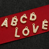 Wholesale Jewelry Copper English Alphabet Pendant Earring Necklace With Electroplating And Simple Style