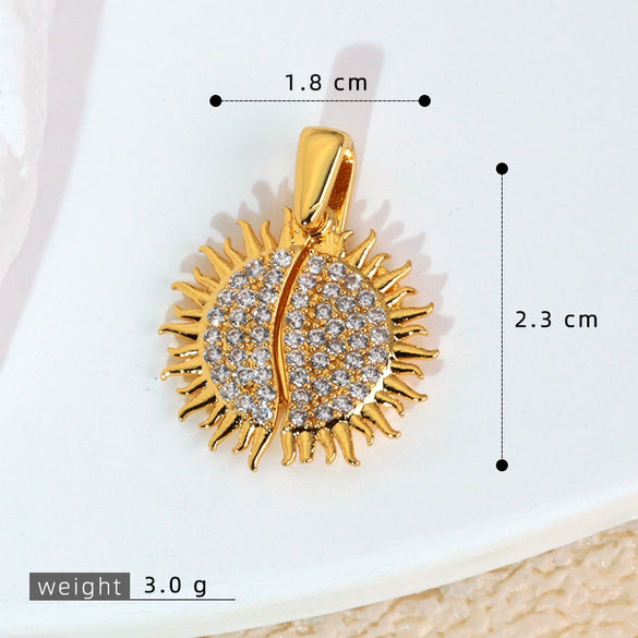 Wholesale Jewelry Copper Engraved Animal Zodiac Wings Clavicle Necklace Pendant Set With Diamonds Women's Fashion Accessories