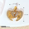 Wholesale Jewelry Copper Engraved Animal Zodiac Wings Clavicle Necklace Pendant Set With Diamonds Women's Fashion Accessories