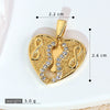 Wholesale Jewelry Copper Engraved Animal Zodiac Wings Clavicle Necklace Pendant Set With Diamonds Women's Fashion Accessories