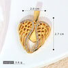 Wholesale Jewelry Copper Engraved Animal Zodiac Wings Clavicle Necklace Pendant Set With Diamonds Women's Fashion Accessories