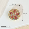 Wholesale Jewelry Copper Flower And Leaf Micropaved Pendant For Women