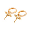 Wholesale Jewelry Copper Flying Dragon Animal Zodiac Electroplated Earrings For Women