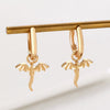 Wholesale Jewelry Copper Flying Dragon Animal Zodiac Electroplated Earrings For Women