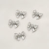Wholesale Jewelry Copper Geometric Bow Inlaid Zircon Electroplated Pendant Accessories Material