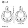 Wholesale Jewelry Copper Geometric Electroplating Ushaped Irregular Exaggerated Earrings For Women