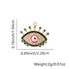 Wholesale Jewelry Copper Geometric Eyes Pendant Clavicle Chain With Oil Enamel And Electroplating