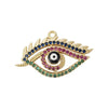 Wholesale Jewelry Copper Geometric Eyes Pendant Clavicle Chain With Oil Enamel And Electroplating