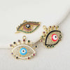 Wholesale Jewelry Copper Geometric Eyes Pendant Clavicle Chain With Oil Enamel And Electroplating