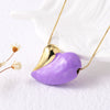Wholesale Jewelry Copper Geometric Heart Electroplated Pendant Necklace