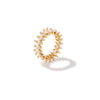 Wholesale Jewelry Copper Geometric Horse Eye Shaped Zircon Hip Hop Ring For Men And Women