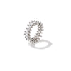 Wholesale Jewelry Copper Geometric Horse Eye Shaped Zircon Hip Hop Ring For Men And Women