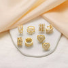 Wholesale Jewelry Copper Geometric Love Heart Electroplating Ear Bone Clip Earrings For Women