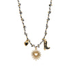 Wholesale Jewelry Copper Geometric Ocean Series Pendant Necklace With Electroplating