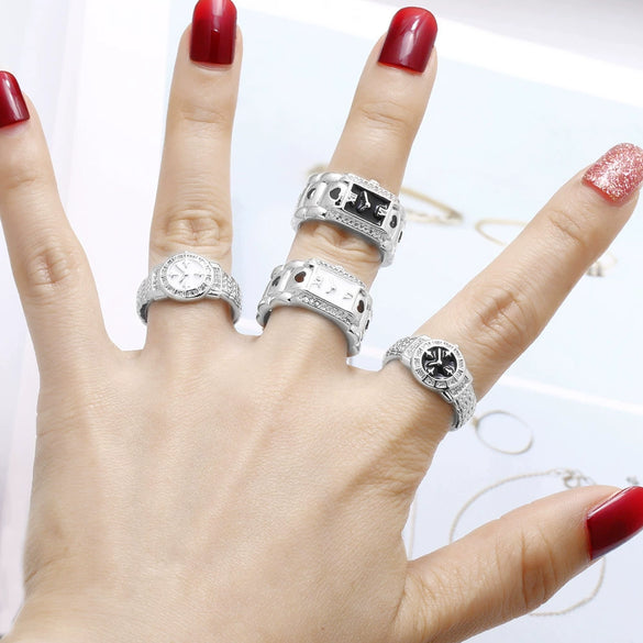 Wholesale Jewelry Copper Geometric Open Ring For Women Electroplated