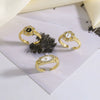 Wholesale Jewelry Copper Geometric Open Ring 18K Gold Plated