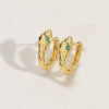 Wholesale Jewelry Copper Geometric Snake Ring And Earrings For Women With Retro And Personal Style Electroplated