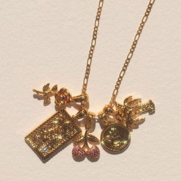 Wholesale Jewelry Copper Geometric Square Pendant Gold Plated Electroplated Women's Necklace