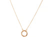 Wholesale Jewelry Copper Geometric Square Pendant Gold Plated Electroplated Women's Necklace