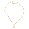 Wholesale Jewelry Copper Gold Plated Flower Pendant Necklace Minimalist Style For Women