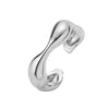 Wholesale Jewelry Copper Gold Plated Geometric Water Drop Retro Twist Open Ring For Women