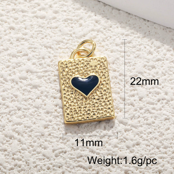 Wholesale Jewelry Copper Gold Plated Heart Shape Pendant Necklace