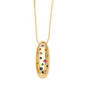 Wholesale Jewelry Copper Gold Plated Letter Pendant Necklace With Box Chain