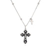 Wholesale Jewelry Copper Gold Plated Oil Drop Cross Ochain Necklace For Women Geometric Style