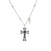 Wholesale Jewelry Copper Gold Plated Oil Drop Cross Ochain Necklace For Women Geometric Style