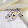 Wholesale Jewelry Copper Gold Plated Watch Clock Style Open Ring