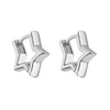 Wholesale Jewelry Copper Goldplated Geometric Twist Small Hoop Earrings For Women