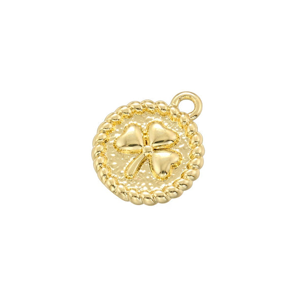 Wholesale Jewelry Copper Goldplated Heart Flower Bow Pendant